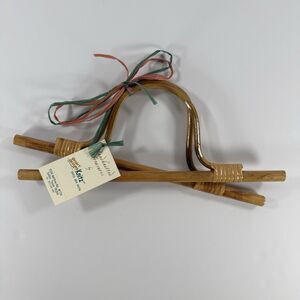 Wood Bag Replacement Handles Handbag Purse D Shape Strap Handmade DIY Knit Craft